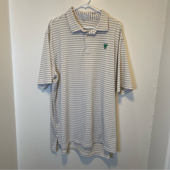 Peter Millar striped polo men's size XXL‎ - Picture 1 of 3